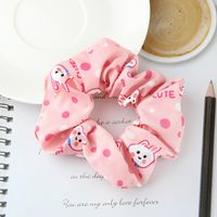 Spring And Summer New Rabbit Head Printing Children's Rubber Band Hair Rope sku image 6