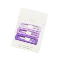 Simple Purple Color Series Children Heart Shape Star  Geometric Metal Bb Clip Hair Accessories main image 5