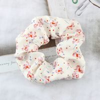 Summer Pansy Pattern Chiffon Hair Accessories Floral Pleated Ladies Hair Rope Wholesale main image 6