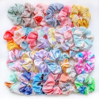 Spring And Summer New Tulle Satin Tie-dye Ladies Hair Rope Rubber Band main image 4