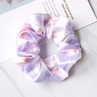 Spring And Summer New Tulle Satin Tie-dye Ladies Hair Rope Rubber Band sku image 2