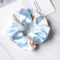 Spring And Summer New Tulle Satin Tie-dye Ladies Hair Rope Rubber Band sku image 1