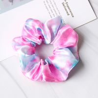 Spring And Summer New Tulle Satin Tie-dye Ladies Hair Rope Rubber Band sku image 6
