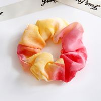 Spring And Summer New Tulle Satin Tie-dye Ladies Hair Rope Rubber Band sku image 9
