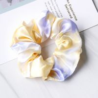 Spring And Summer New Tulle Satin Tie-dye Ladies Hair Rope Rubber Band sku image 4