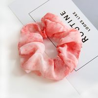 Spring And Summer New Tulle Satin Tie-dye Ladies Hair Rope Rubber Band sku image 11