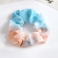 Spring And Summer New Tulle Satin Tie-dye Ladies Hair Rope Rubber Band sku image 8