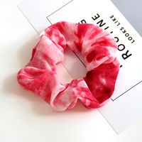 Spring And Summer New Tulle Satin Tie-dye Ladies Hair Rope Rubber Band sku image 12