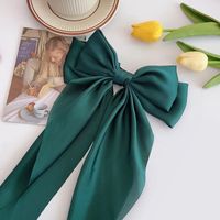 Korean Style Satin Bow Ribbon Hairpin Cloth Clip Hair Accessories sku image 6