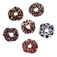 Korean Style Flannel Leopard Print Hair Rope Headdress Wholesale main image 3