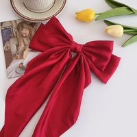 Korean Style Satin Bow Ribbon Hairpin Cloth Clip Hair Accessories sku image 7