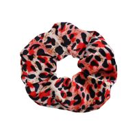 Korean Style Flannel Leopard Print Hair Rope Headdress Wholesale main image 5