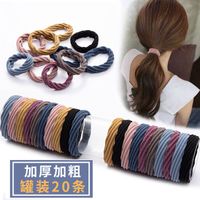 Korean Style High Elastic Rubber Hair Tie Seamless Thick Hair Rope Ornament main image 1
