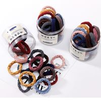 Koreanischen Stil Hohe Elastische Gummi Haar Krawatte Nahtlose Dicken Haar Seil Ornament main image 4