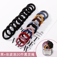 Korean Style High Elastic Rubber Hair Tie Seamless Thick Hair Rope Ornament sku image 19