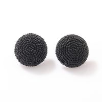 Neue Mode Retro Bunte Hemisphäre Bead Ohr Stud Ohrringe main image 9