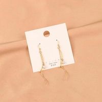 Pearl S-shaped Tassel Retro No Ear Piercing Required Ear Studs main image 2