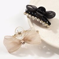Fashion Double-sided Bow Shaped Small Hair Clip Hair Accessories Side Rhinestone main image 1