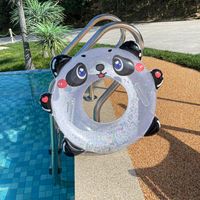 Wholesale Children's Inflatable Three-dimensional Handle Swimming Baby Panda Water Ring main image 1