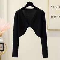 Women's Casual Solid Color Knitted Placket main image 4