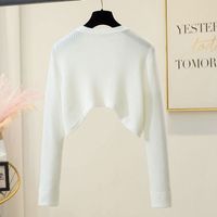 Women's Casual Solid Color Knitted Placket main image 5