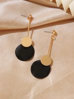 New Simple Resin Solid Color Round-shaped Decor Earrings main image 2