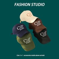 Fashion Letter Embroidery Solid Color Men And Women Baseball Cap main image 1