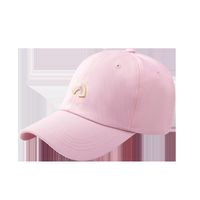 Fashion Wide Brim Rainbow Pattern Pink Baseball Cap main image 3
