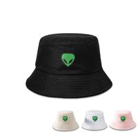 New Fashion Wide Brim Alien Pattern Sun-proof Bucket Hat main image 1