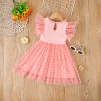 2022 Summer Pink Dress Little Girl Princess Dress Tulle Skirt main image 6