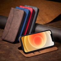 For Phone Case  Leather Case New Solid Color Flip Case main image 1