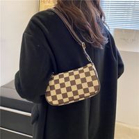 Fashion Chessboard Plaid Winter New Shoulder Underarm Messenger Bag main image 5