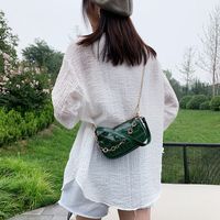 Simple Contrast Color Stone Texture Crossbody Small Square Bag main image 3