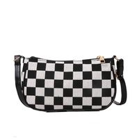 Moda Chessboard Plaid Invierno Nuevo Hombro Debajo De Las Axilas Bolsa De Mensajero main image 4