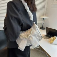 Fashion Women's New Shoulder Messenger Pearl Chain Underarm Bag main image 5