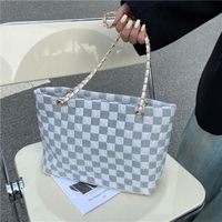 Large Capacity New Fashion Casual Canvas Shoulder Commuter Tote Bag main image 5
