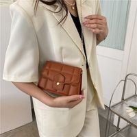 Fashion Ladies' New Shoulder Snap Button Small Square Crossbody Bag main image 5