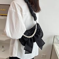 Fashion Women's New Shoulder Messenger Pearl Chain Underarm Bag main image 4
