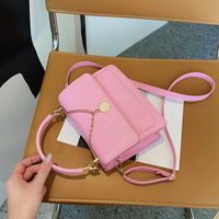 Femmes Chaîne De Petit Nouveau De Mode Casual Simple Épaule Messenger Sac Carré sku image 5