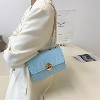 New Fashion Casual Rhombus Chain Simple Crossbody Small Square Bag main image 4