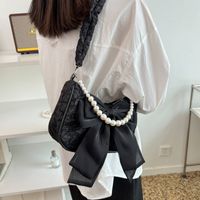 Fashion Women's New Shoulder Messenger Pearl Chain Underarm Bag main image 3