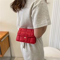 Fashion Ladies' New Shoulder Snap Button Small Square Crossbody Bag main image 3