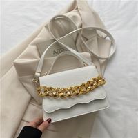 Retro New Fashion Casual Small Square Chain Shoulder Messenger Bag sku image 1