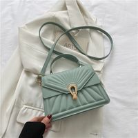 Fashion Small Square New Twist Lock Shoulder Messenger Bag Women sku image 2