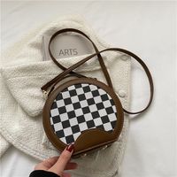 Plaid Stitching Simple Women's Bag Spring And Summer New Shoulder Messenger Bag sku image 5