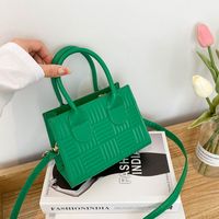 Women's New Simple Solid Color Shoulder Messenger Small Square Bag main image 2