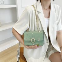 Retro Embroidery Thread Small Women's Summer New Chain Shoulder Messenger Small Square Bag main image 3