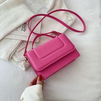 Spring Women's New Retro Minimalist Solid Color Crossbody Small Handbag sku image 5