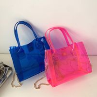 Small Handbag Spring New Fashion Transparent Jelly Pack Casual Shoulder Pvc Bag main image 1