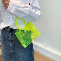 Small Handbag Spring New Fashion Transparent Jelly Pack Casual Shoulder Pvc Bag main image 3